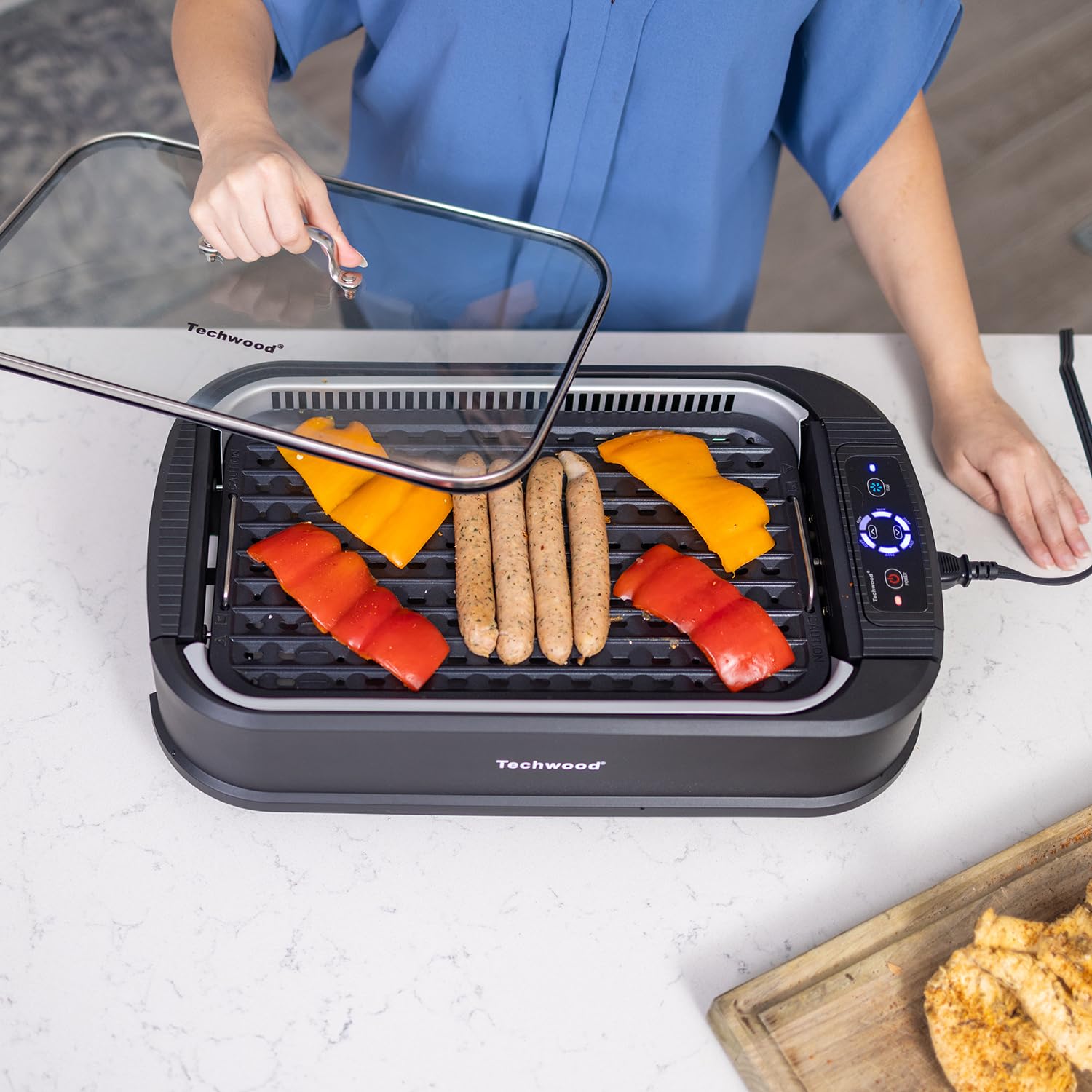 Power XL Smokeless Electric Indoor Removable Grill and Griddle