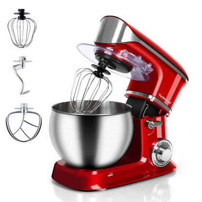 Techwood 6QT Tilt-Head Stand Mixer(Red)